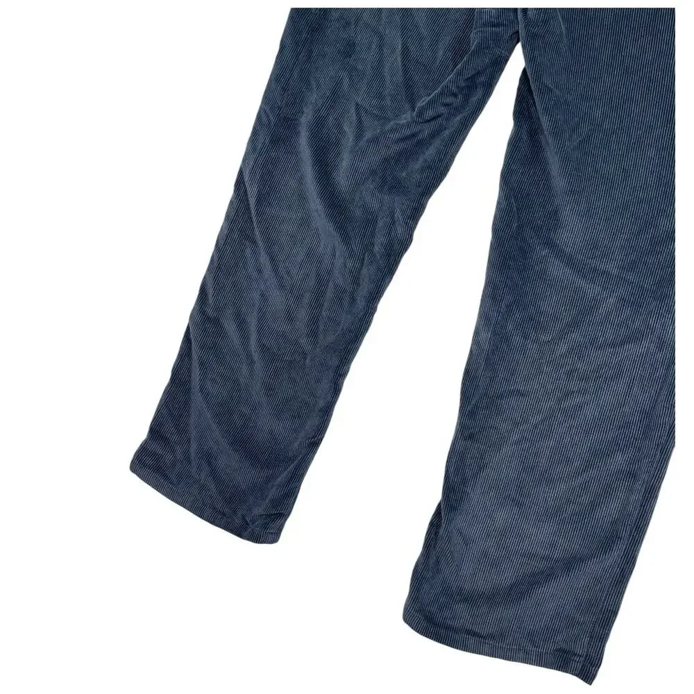 Peter Millar Nanoluxe Pants Mens 36 Blue Corduroy Flat Front Casual Preppy